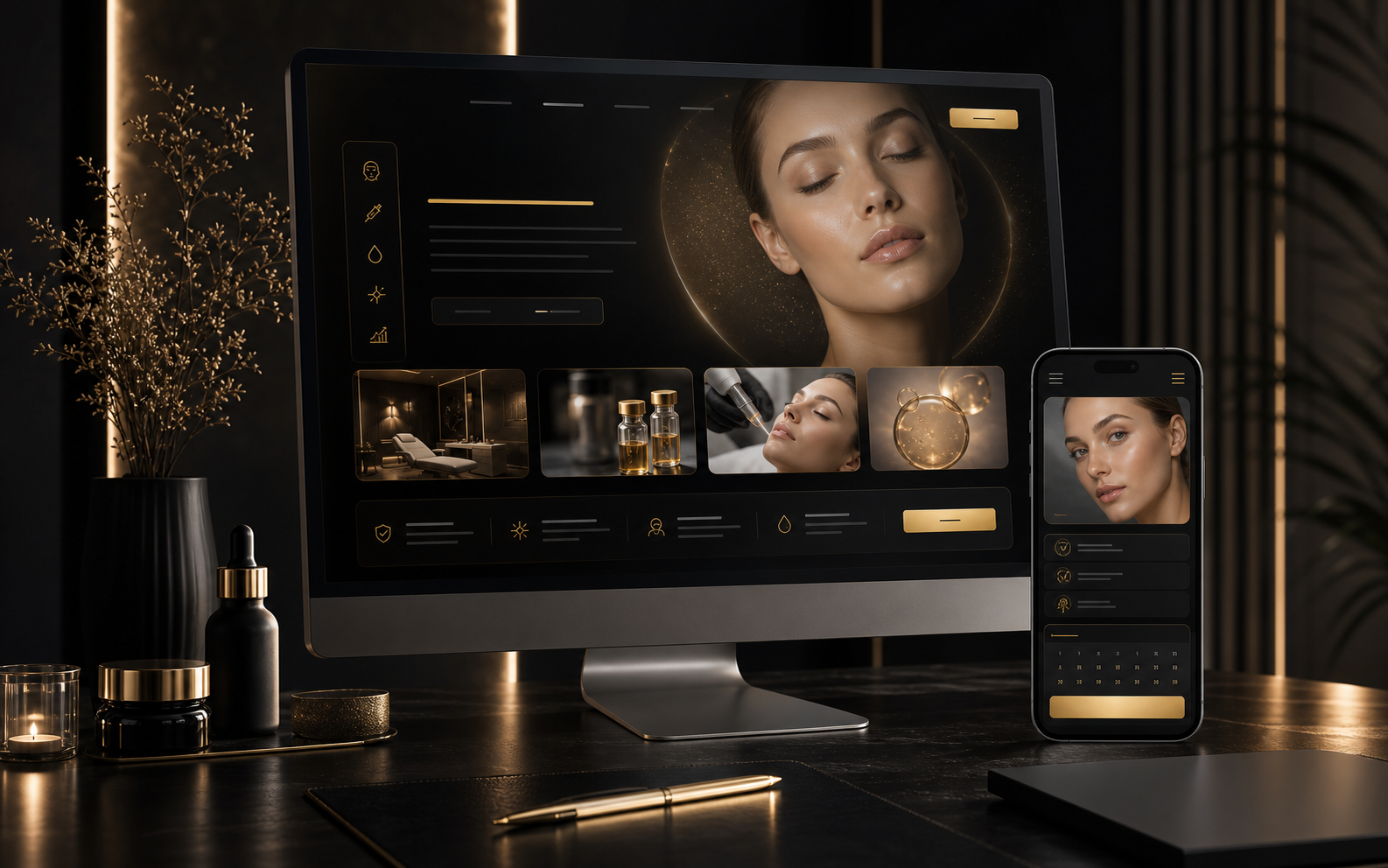 Realizacja DM Studio: Medycyna estetyczna - Strona internetowa dla gabinetu premium