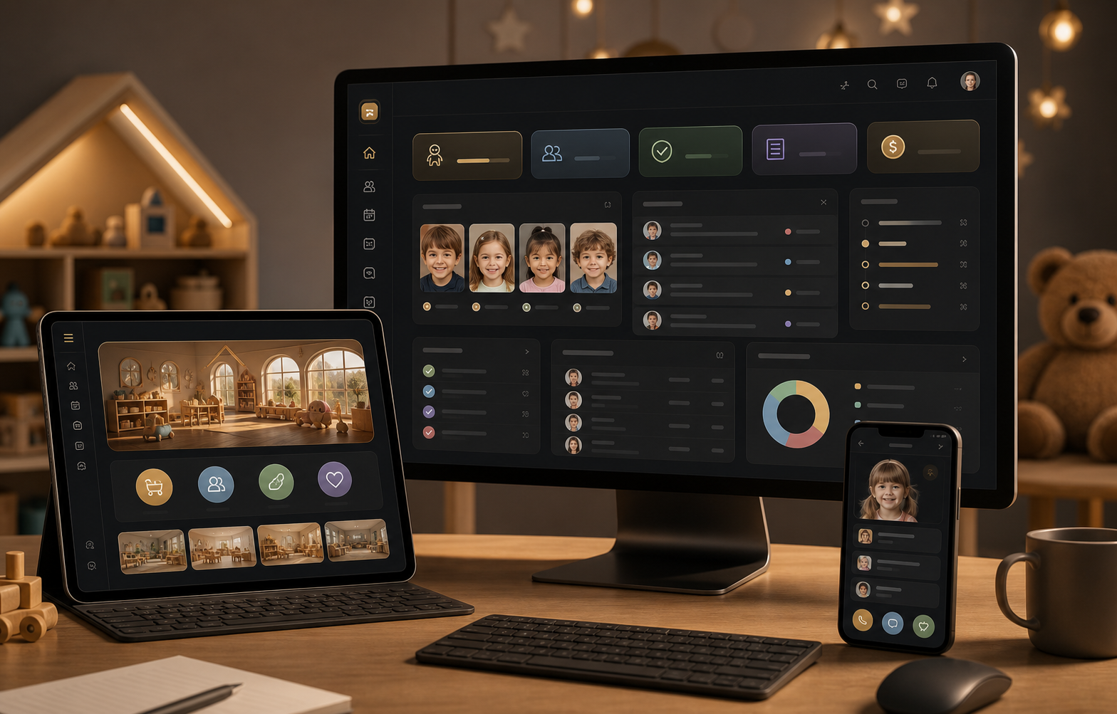 Realizacja DM Studio: System żłobka - System całego żłobka oraz landing page